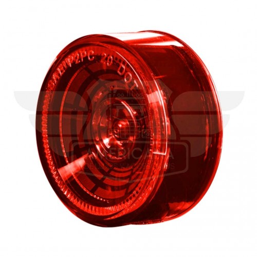 LAMPARA DEMARCADORA REDONDA PLANA 2.5" 4 LED 12V